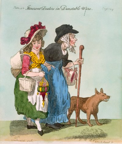 Venditori itineranti di merci polverose, 1796 da George Cruikshank